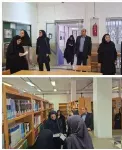 بازدید هیات بورد تخصصی مامایی از  کتابخانه دانشکده پرستاری و مامایی